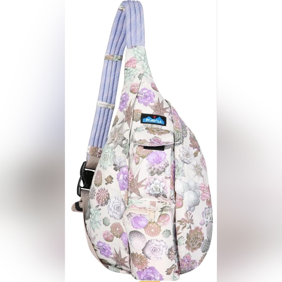 Kavu Rope Sling Bag ~ Updated Succulent Pattern - Picture 1 of 5